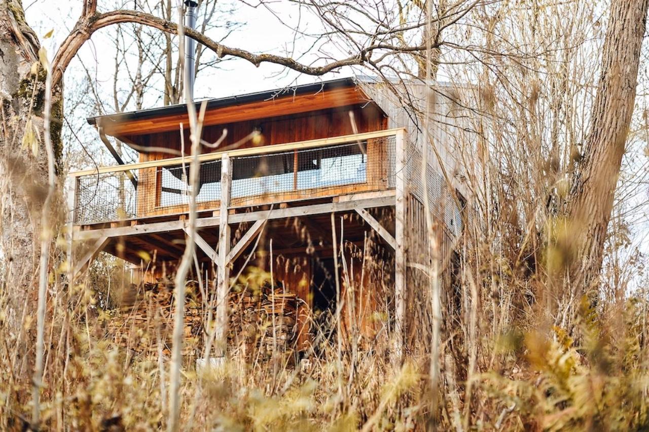 Tri Domky - Tiny Houses Depoltice Exteriör bild