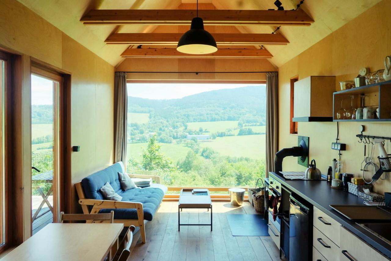 Tri Domky - Tiny Houses Depoltice Exteriör bild